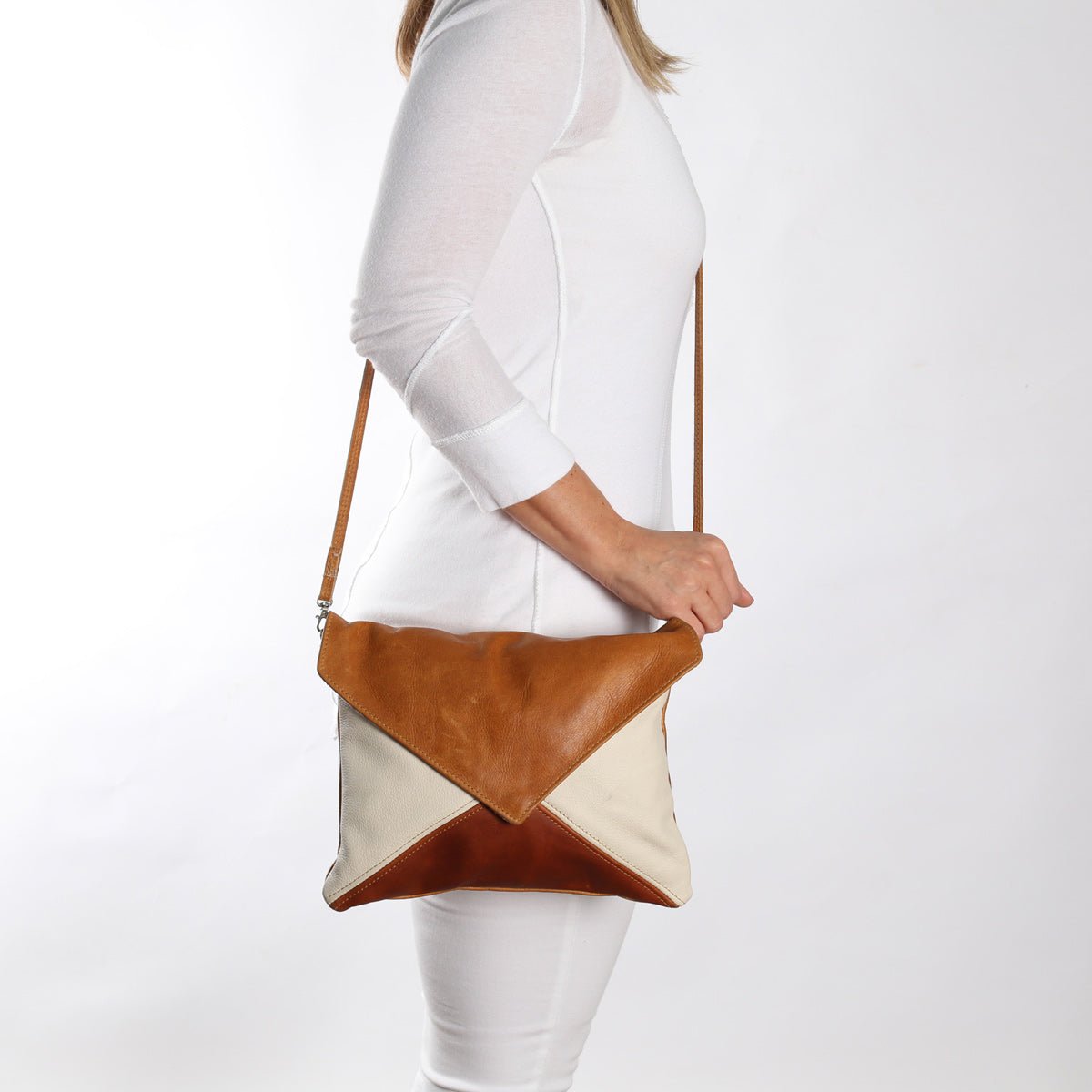 Envelope Handbag Leather - Thandana UK