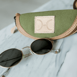 Glasses Case Wax Canvas & Leather - Thandana UK