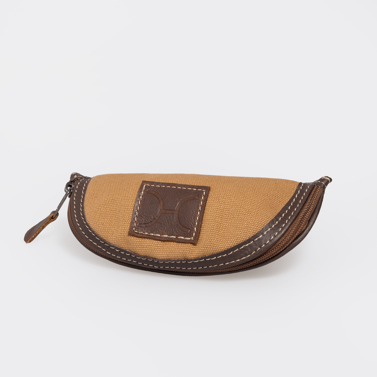 Glasses Case Wax Canvas & Leather - Thandana UK