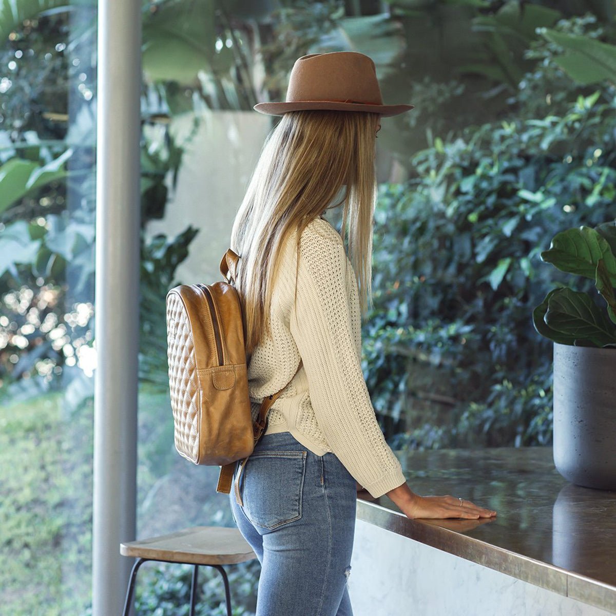 Jen Backpack Leather - Thandana UK