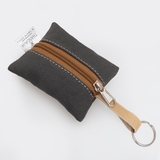Key Ring Wax Canvas & Leather - Thandana UK