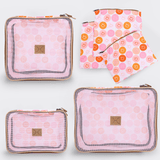 Kid's Travel Luggage Organizer Pods 6 piece set | Smiley Blush - Thandana UK