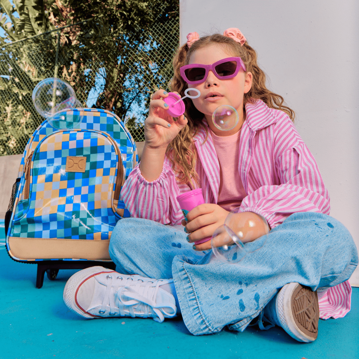 Kids Wheelie Backpack Black Handle - Thandana UK