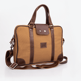 Laptop 15' Bag Wax Canvas & Leather - Thandana UK