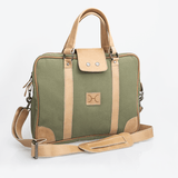 Laptop 15' Bag Wax Canvas & Leather - Thandana UK