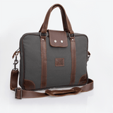 Laptop 15' Bag Wax Canvas & Leather - Thandana UK