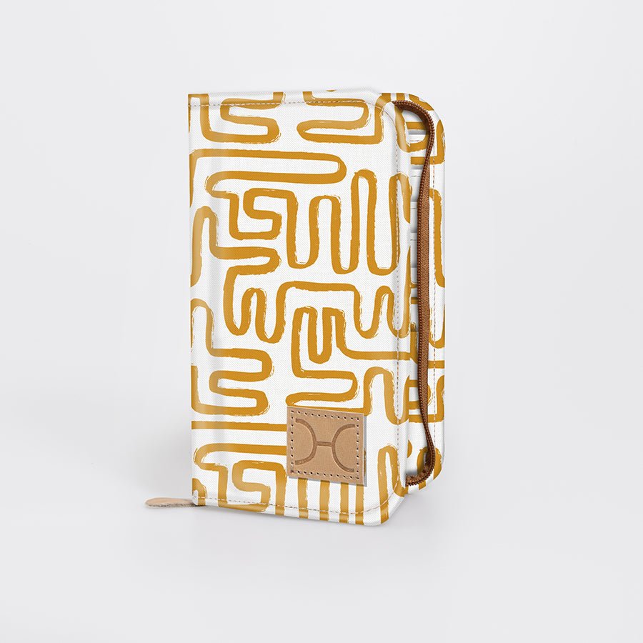 Large Travel Wallet Laminated Fabric - Thandana UK