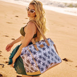 Large Weekender Luggage Laminated Fabric - Thandana UK