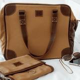 Large Weekender Luggage Wax Canvas & Leather - Thandana UK