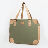 Large Weekender Luggage Wax Canvas & Leather - Thandana UK