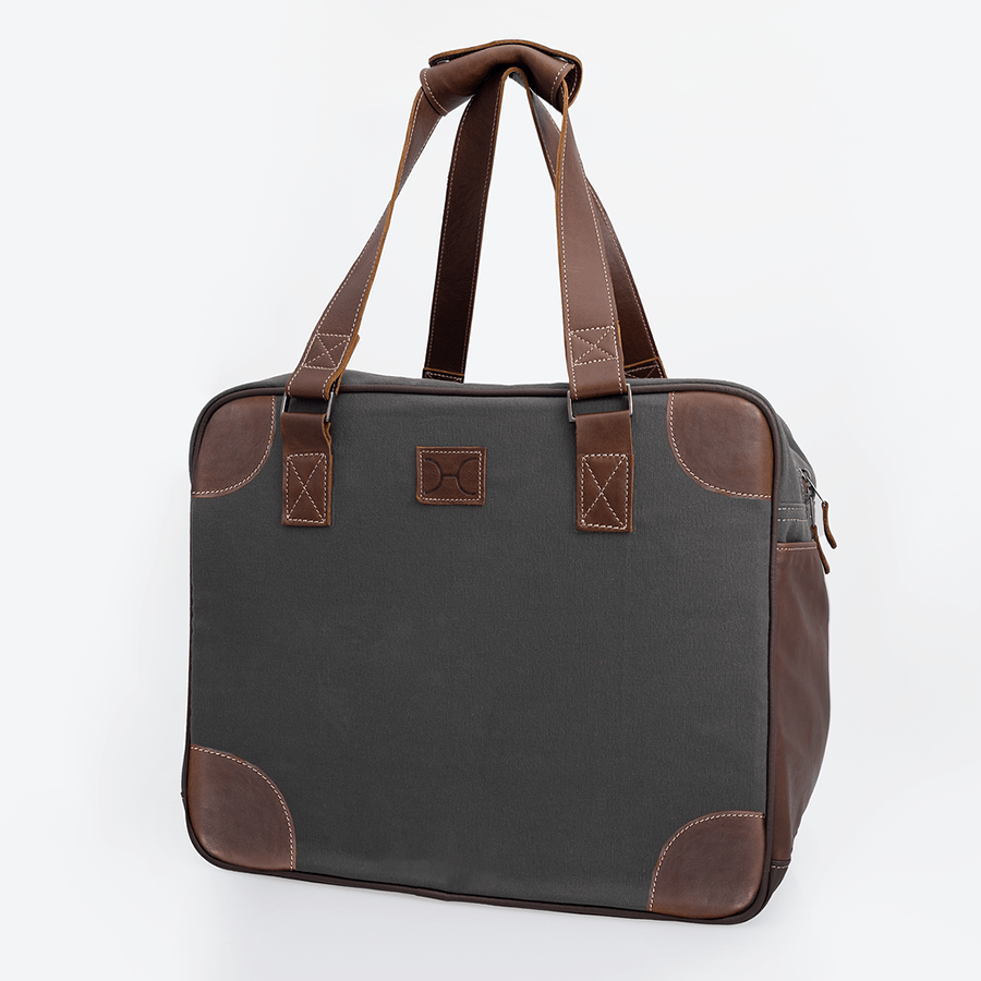 Large Weekender Luggage Wax Canvas & Leather - Thandana UK