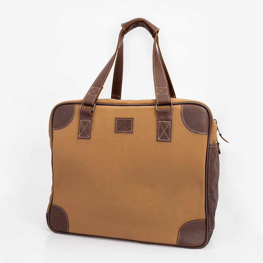 Large Weekender Luggage Wax Canvas & Leather - Thandana UK