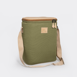 Long Tom Wine Cooler Canvas & Leather Hard Plastic Inner - Thandana UK