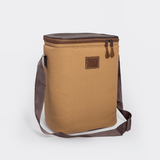 Long Tom Wine Cooler Canvas & Leather Hard Plastic Inner - Thandana UK