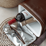 Long Tom Wine Cooler Leather Hard Plastic Inner - Thandana UK