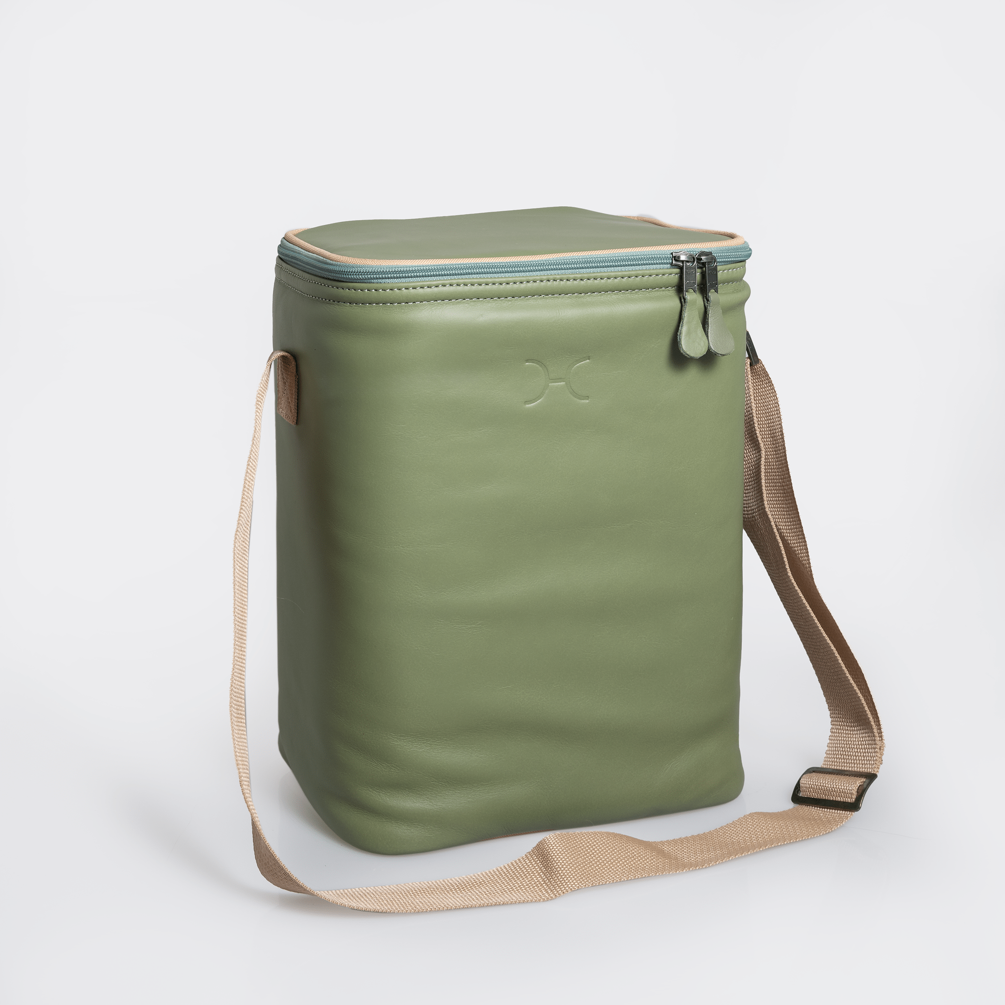 Long Tom Wine Cooler Leather Hard Plastic Inner - Thandana UK