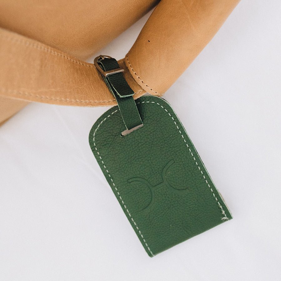 Luggage Stud Tag Leather - Thandana UK