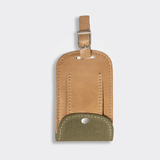 Luggage Tag Wax Canvas & Leather - Thandana UK