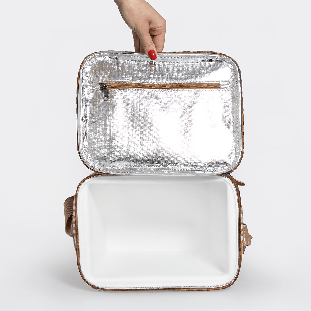 Lunch Box Cooler Laminated Fabric Hard Plastic Inner - Thandana UK