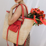 Maia Weave & Leather Bag - Thandana UK