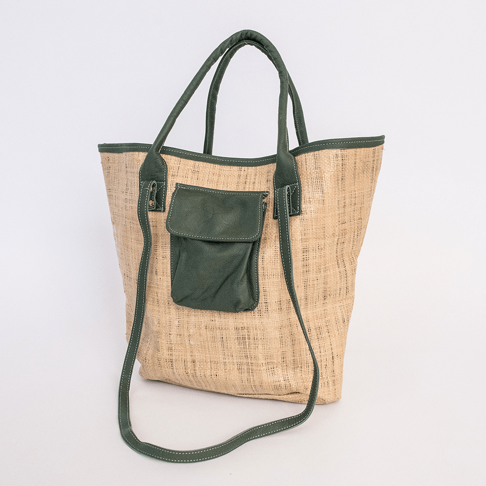 Maia Weave & Leather Bag - Thandana UK