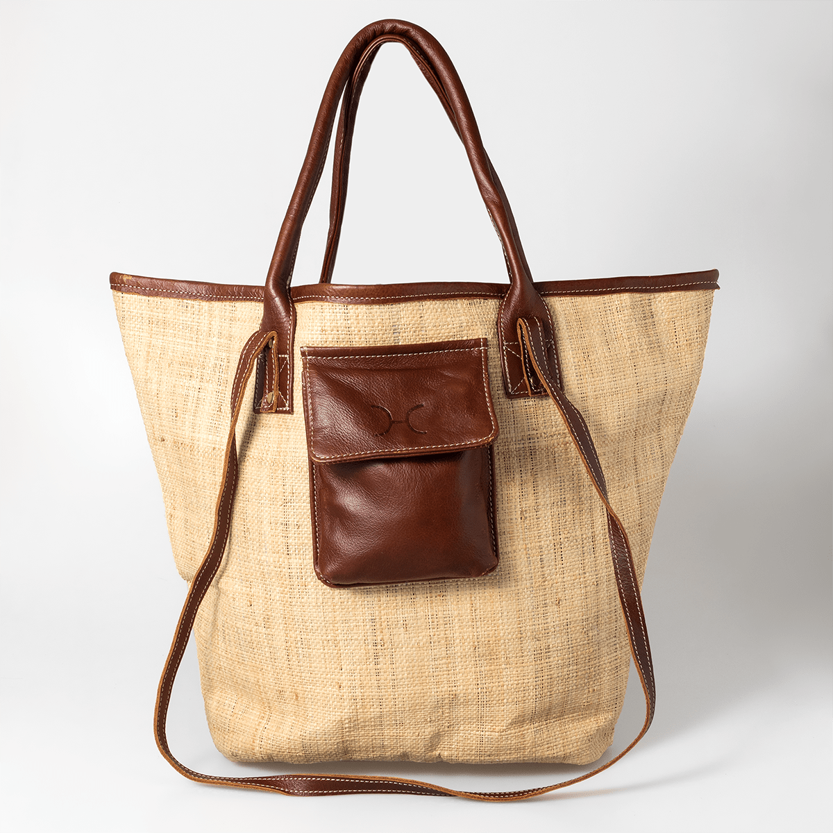 Maia Weave & Leather Bag - Thandana UK