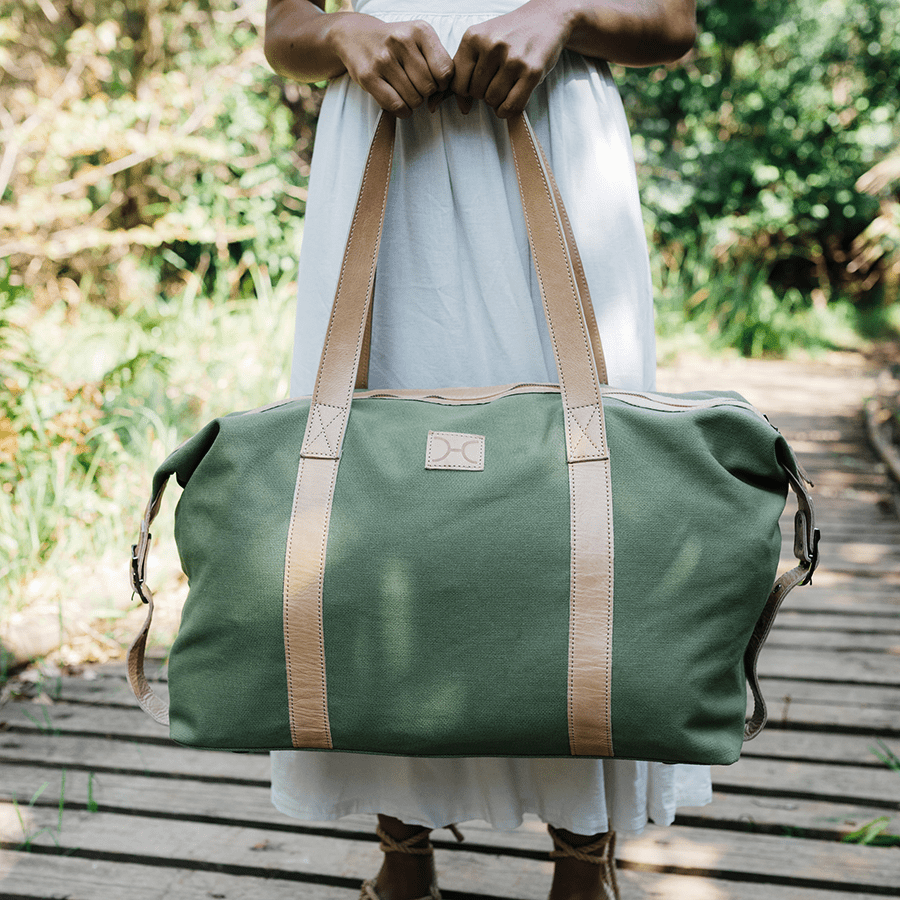 Masai Carrier Luggage Wax Canvas & Leather - Thandana UK