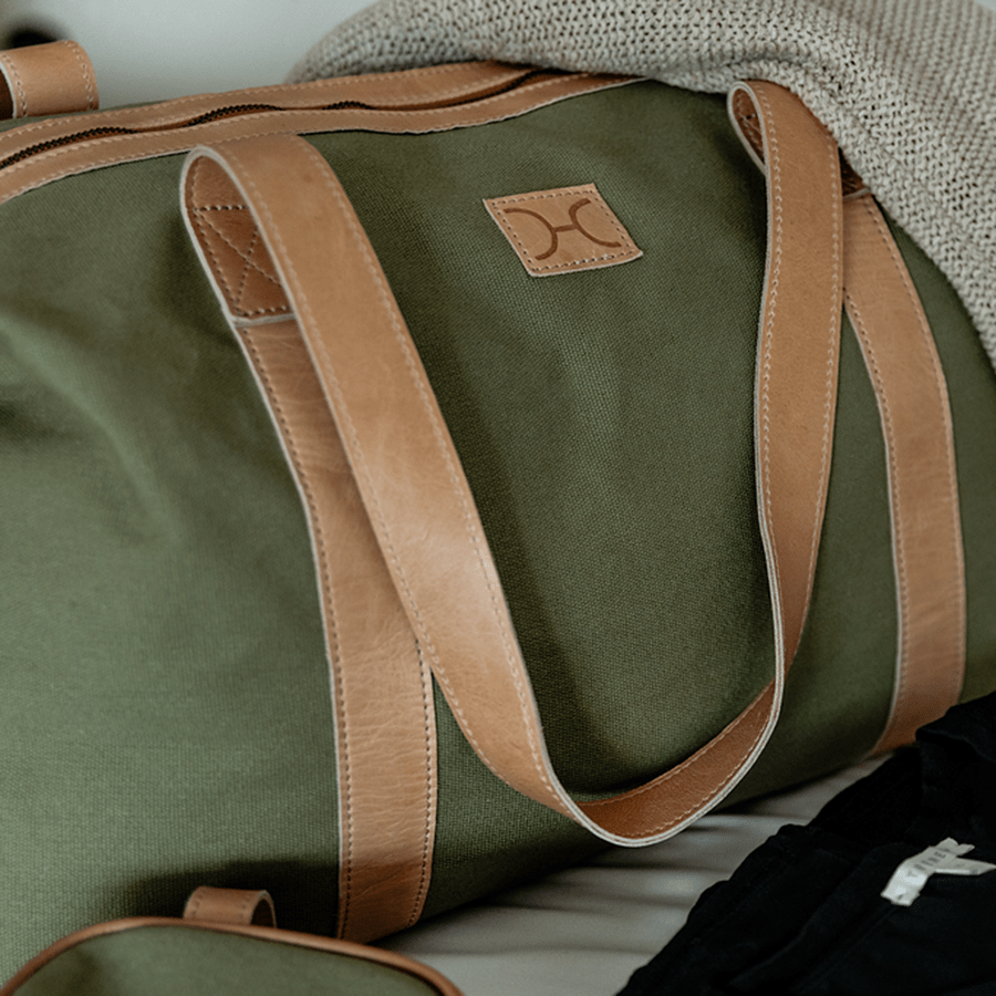 Masai Carrier Luggage Wax Canvas & Leather - Thandana UK