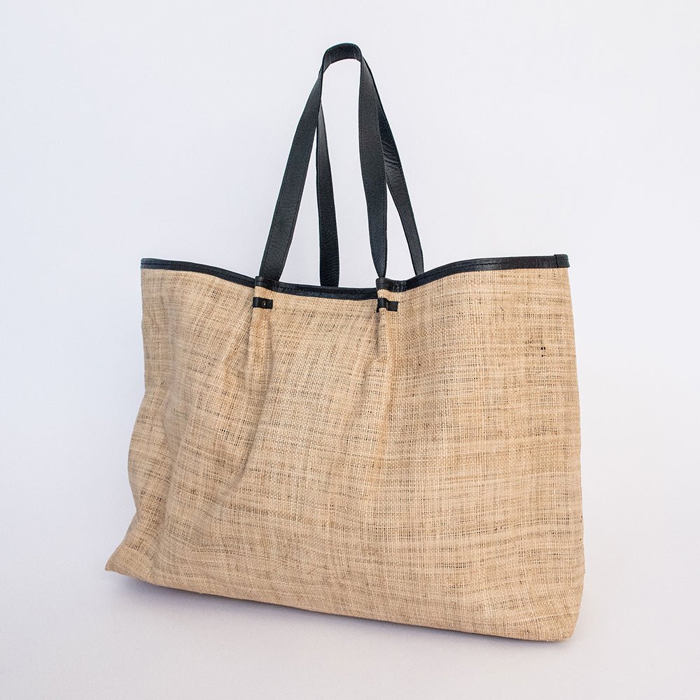 Megan Weave & Leather Bag - Thandana UK