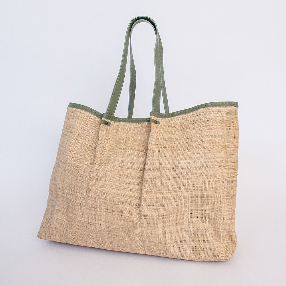 Megan Weave & Leather Bag - Thandana UK