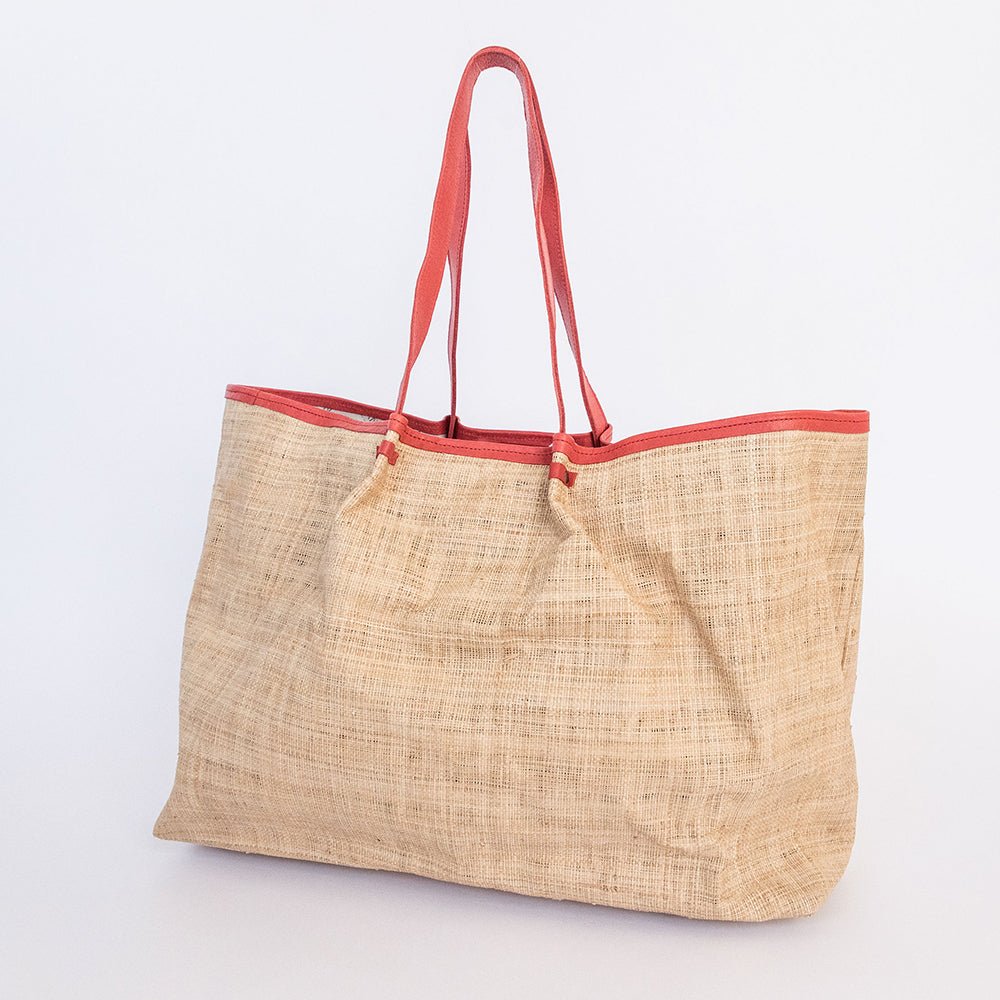 Megan Weave & Leather Bag - Thandana UK