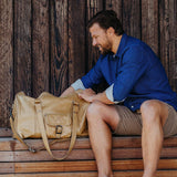Mens Cabin Luggage Bag Leather - Thandana UK