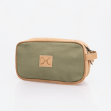 Men's Double Zip Vanity Wax Canvas & Leather - Thandana UK