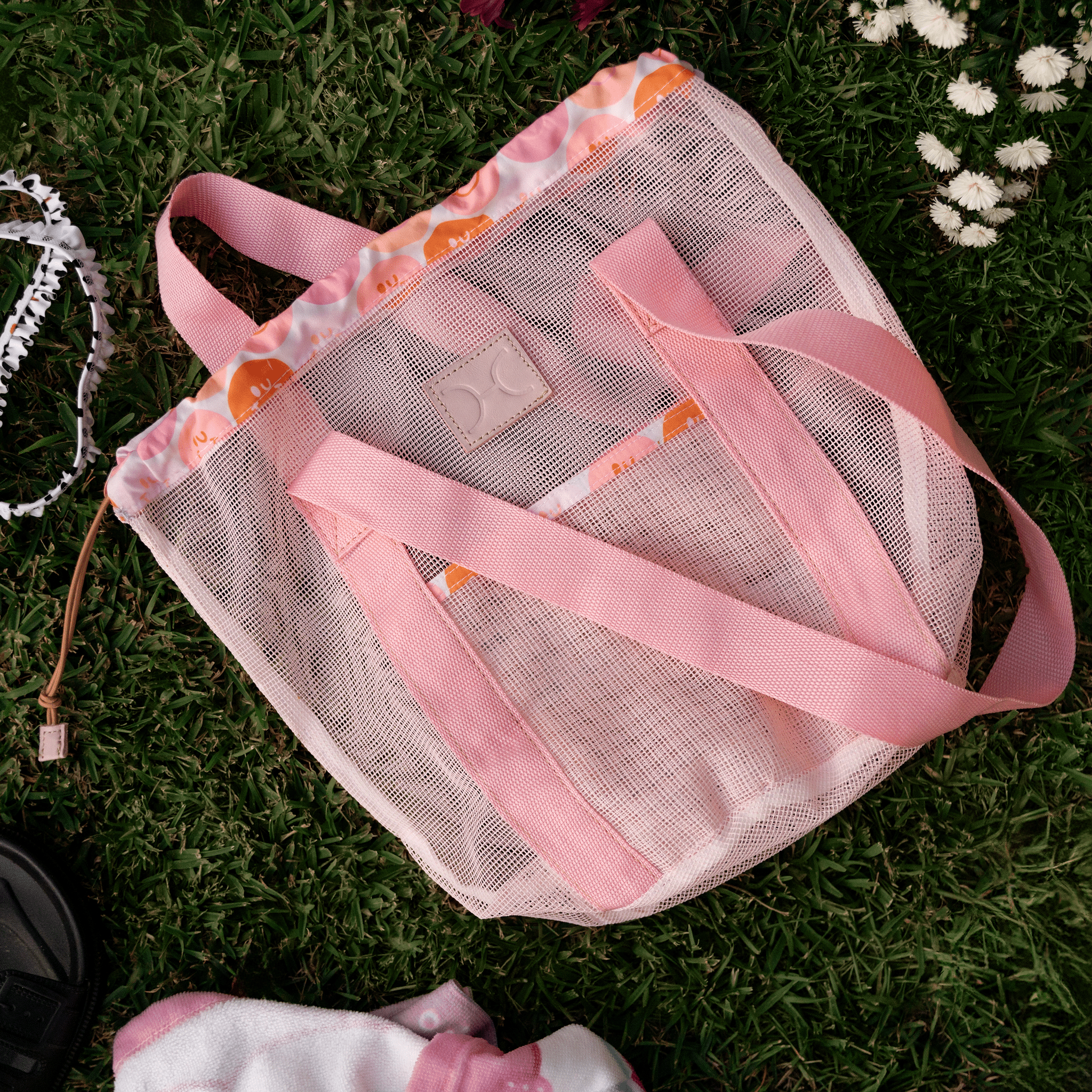 Meshie Bucket Bag PINK - Thandana UK