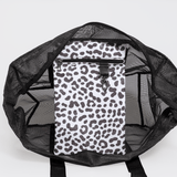 Meshie Jumbo Beach Bag BLACK - Thandana UK