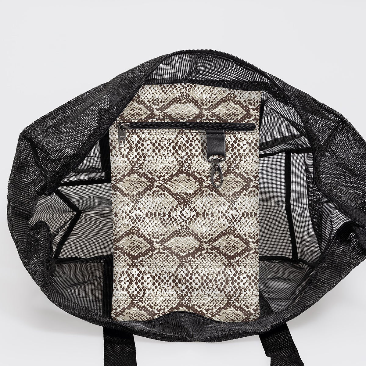 Meshie Jumbo Beach Bag BLACK - Thandana UK