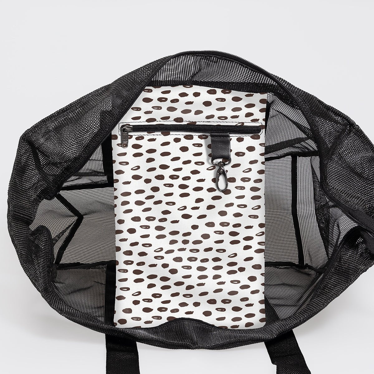 Meshie Jumbo Beach Bag BLACK - Thandana UK