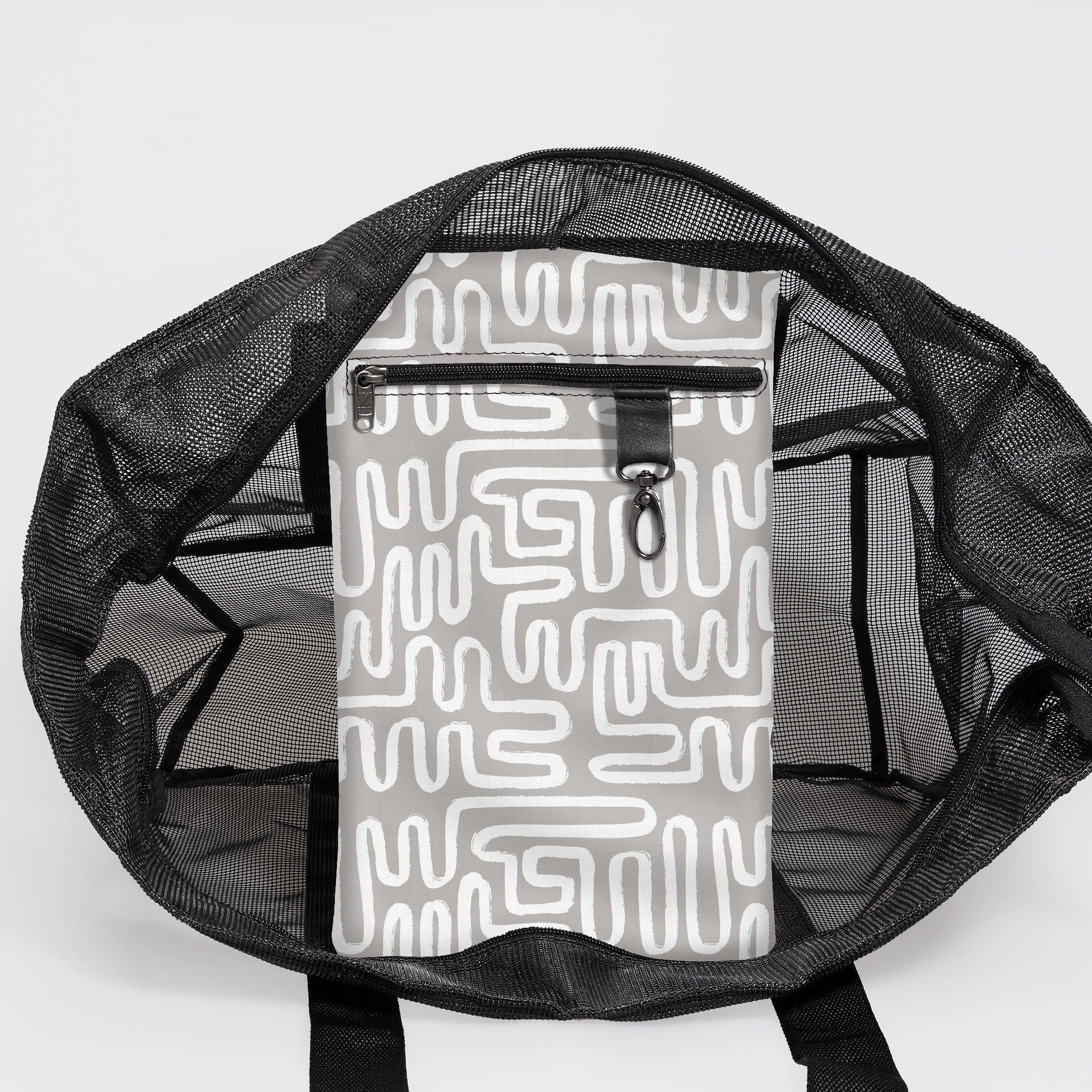 Meshie Jumbo Beach Bag BLACK - Thandana UK