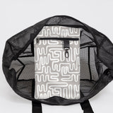 Meshie Jumbo Beach Bag BLACK - Thandana UK