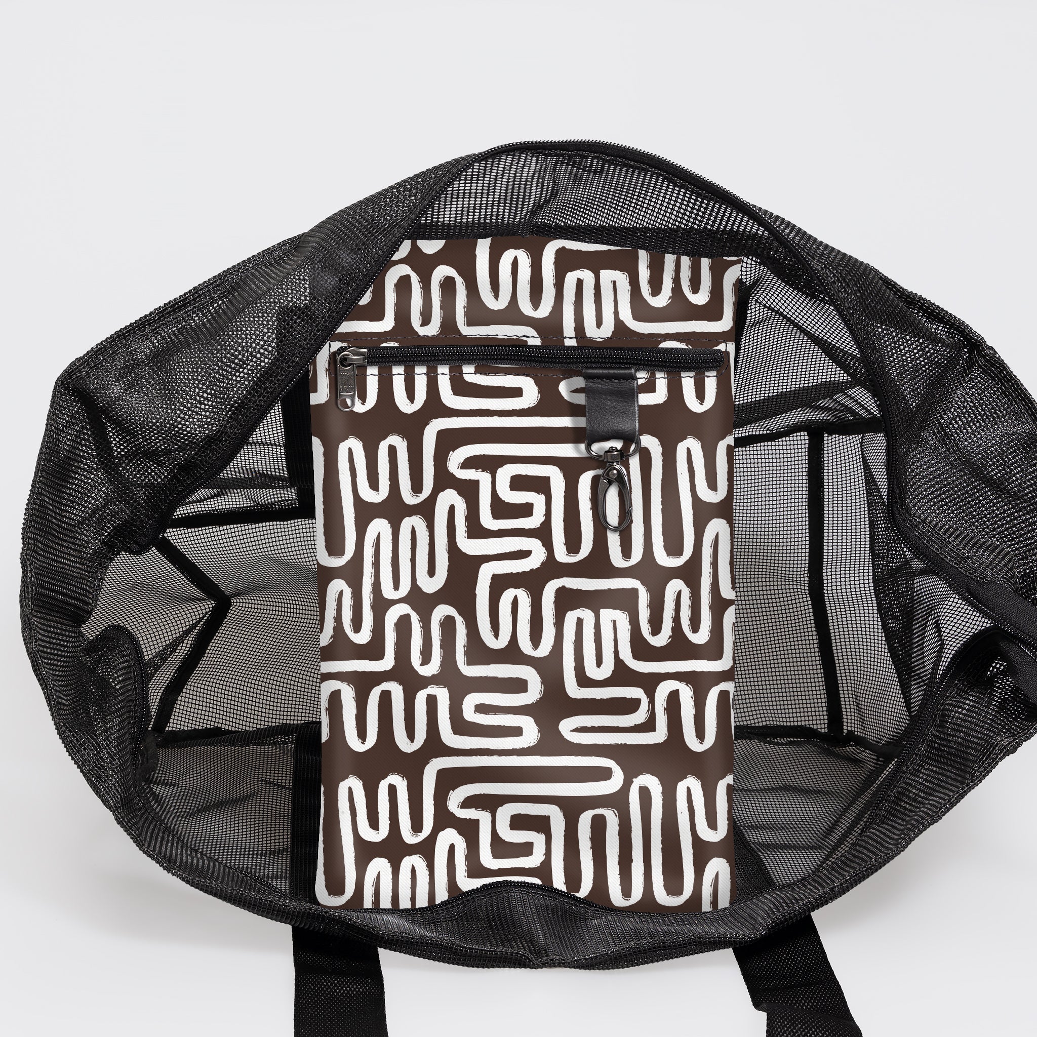 Meshie Jumbo Beach Bag BLACK - Thandana UK