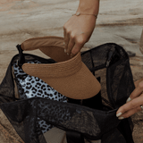 Meshie Jumbo Beach Bag BLACK - Thandana UK