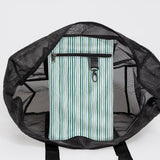 Meshie Jumbo Beach Bag BLACK - Thandana UK