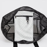 Meshie Jumbo Beach Bag BLACK - Thandana UK