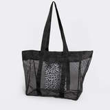 Meshie Jumbo Beach Bag BLACK - Thandana UK