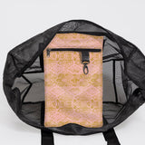 Meshie Jumbo Beach Bag BLACK - Thandana UK