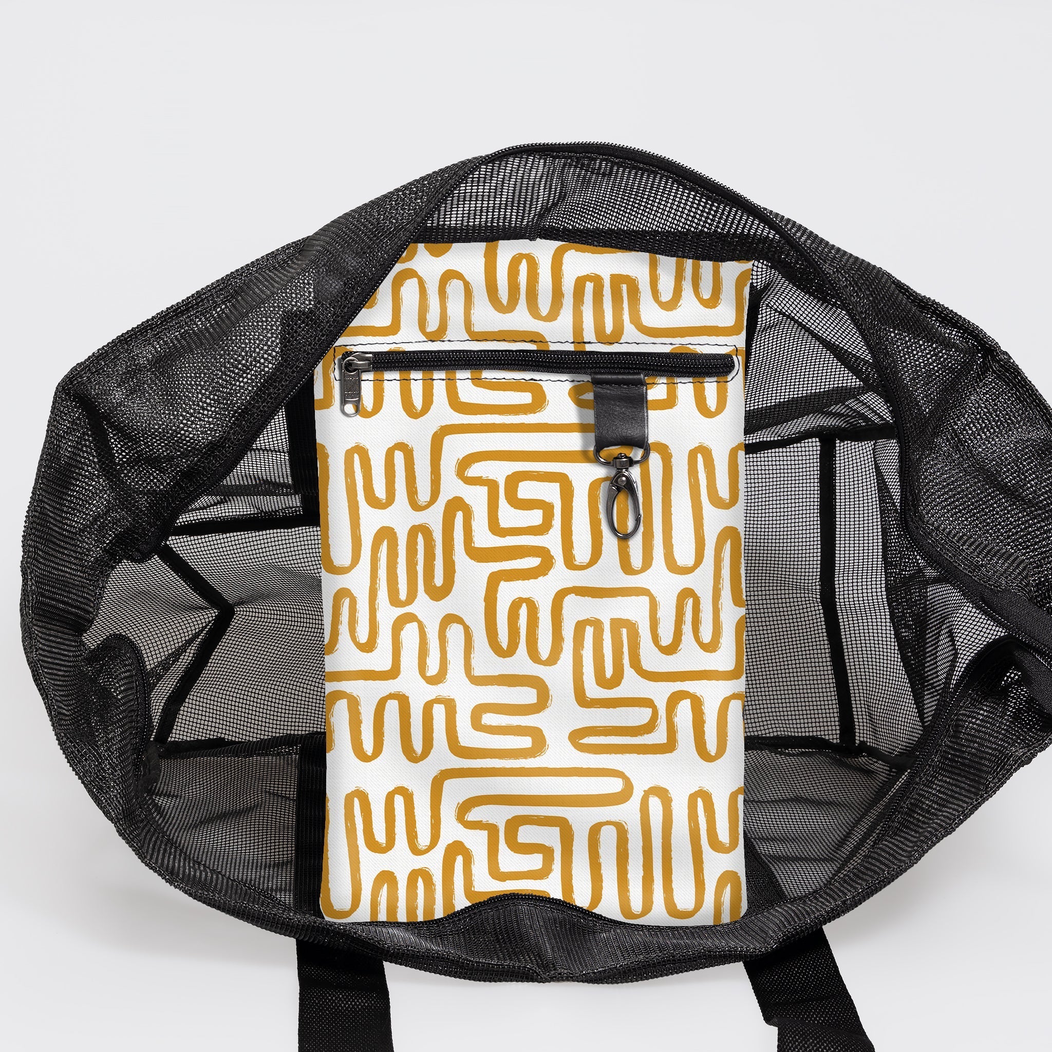 Meshie Jumbo Beach Bag BLACK - Thandana UK
