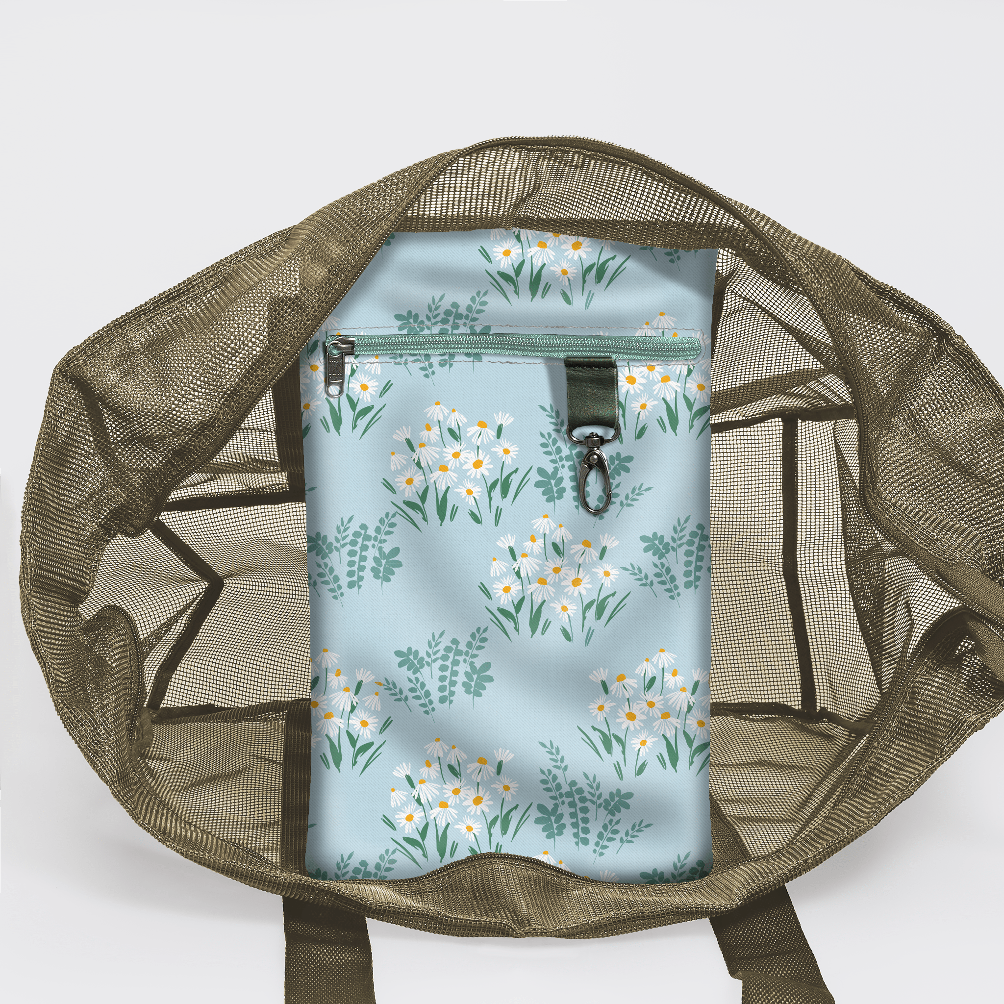 Meshie Jumbo Beach Bag OLIVE - Thandana UK