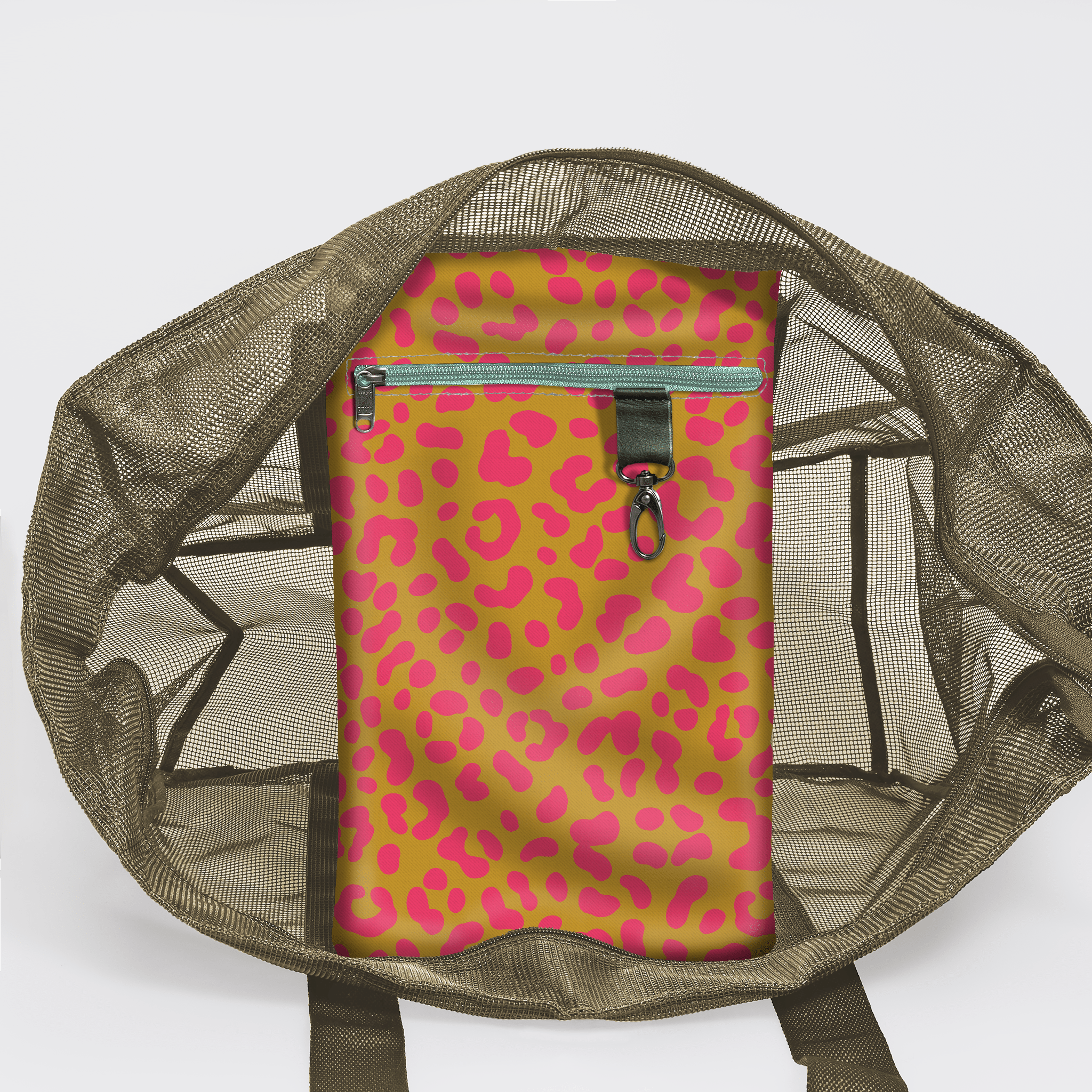 Meshie Jumbo Beach Bag OLIVE - Thandana UK