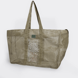 Meshie Jumbo Beach Bag OLIVE - Thandana UK