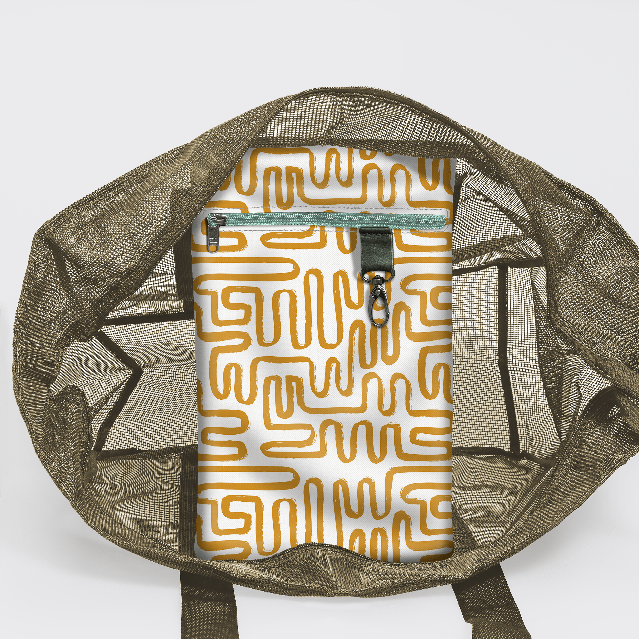 Meshie Jumbo Beach Bag OLIVE - Thandana UK